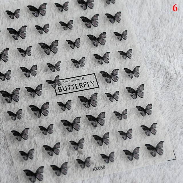 Women Cloud Bubble Nail Foils 5D Embossed Nails Art Stickers DIY Manicure Decal