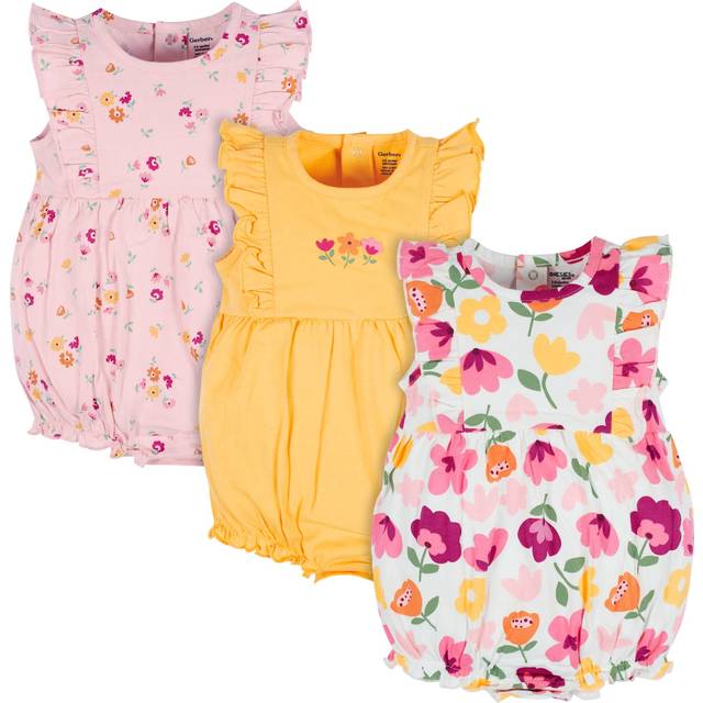Onesies Brand Baby Girls 3-Pack Romper  Fox  24 Months