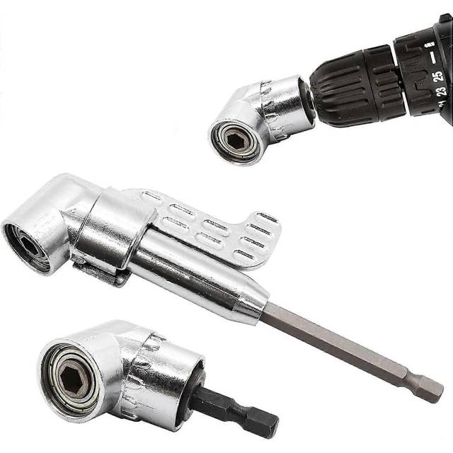 (As show, One size) 2pcs right angle drill bit, 105 degree angled screwdriver angle head 1/4&quot; hex shank