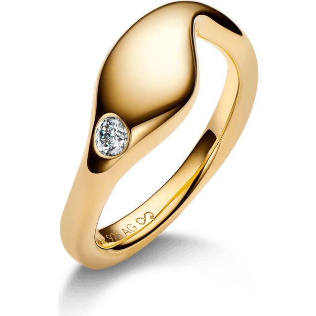 Maria Black, Accessoarer, unisex, 58 MM, Dolphin Ring - yellow (58 MM)