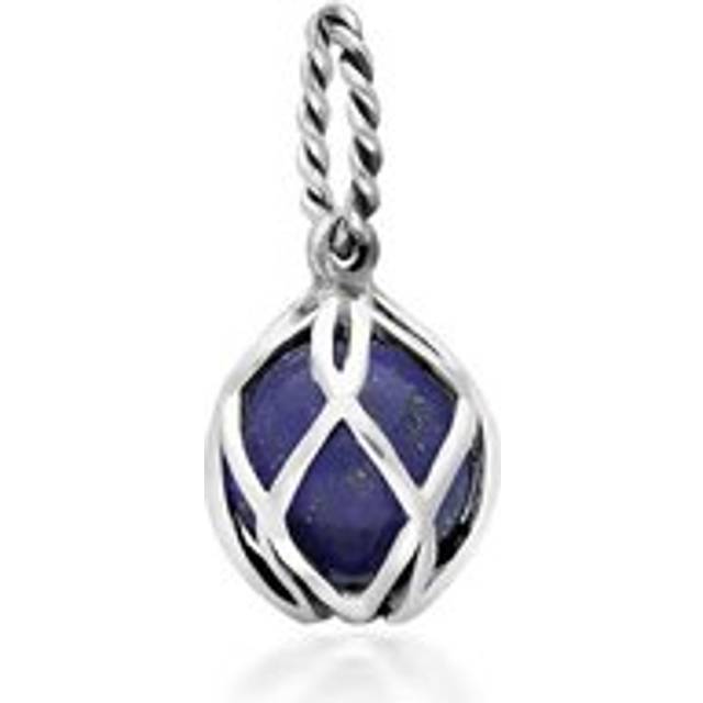 Sterling Silver Lapis Lazuli Emma Stothard Silver Darling 8mm Float Charm