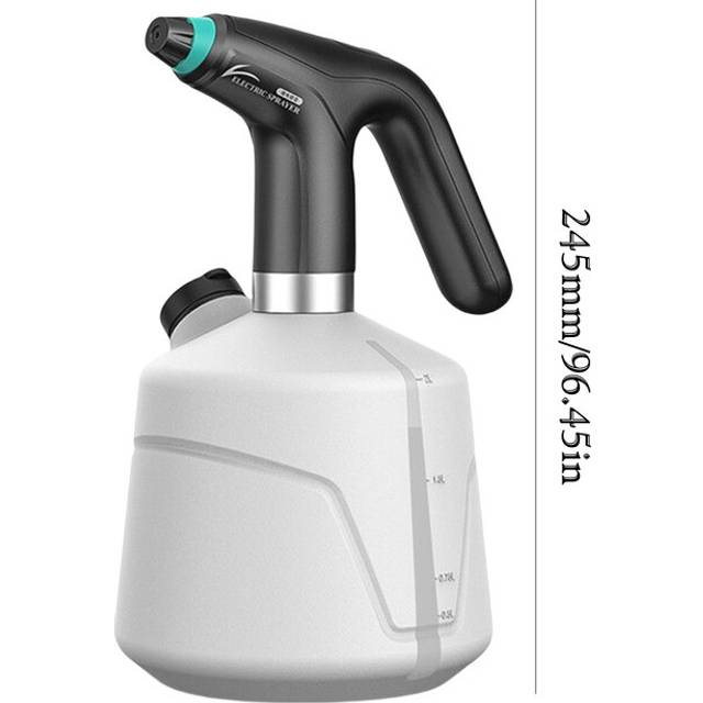 (New 2L Black White) Electric Plant Spray Bottle Automatic Watering Fogger USB Electric Sanitizing Sprayer Watering Machine Plants Garden Tool
