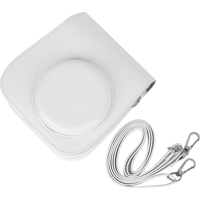 PU Leather Case Bag with Shoulder Strap for Fujifilm Instax Mini 11 CameraWhite white