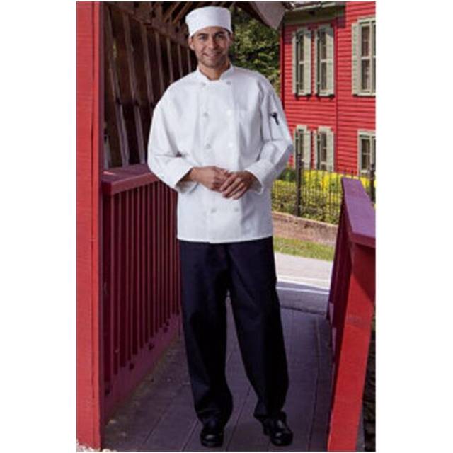 Classic with Mesh Chef Coat in White - 5XLarge