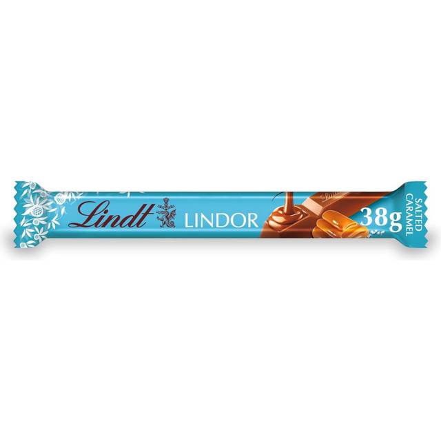 Lindt Lindor Salted Caramel Chocolate Bar 38 g (Pack of 24)