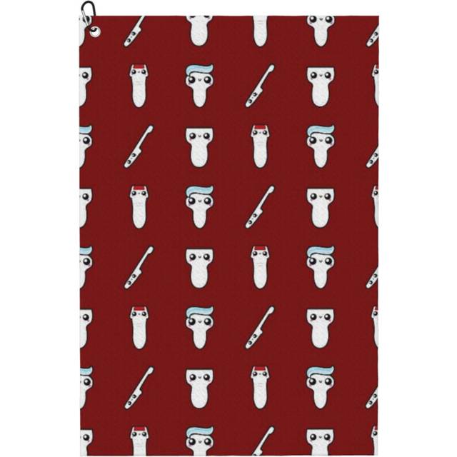 (Funny Ultrasound Gifts Sonosquad Red By SonoGiggles_12468) Golf Towel Funny Printed Cristmas Gift for Men Women Husband Dad Mom Birthday Golfers Fan
