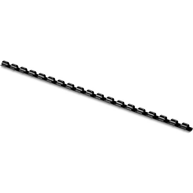 Staples 449261 Plastic Comb Binding Spines 1/4-Inch Diameter 20 Sheets 100 Pack Black