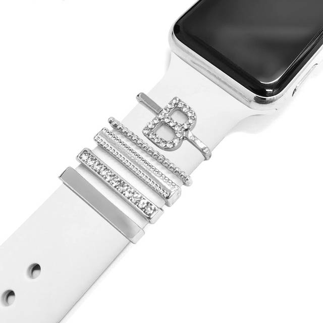 5Pcs charms for Apple Watch band 41mm 45mm 40mm 44mm Women DiamondMeta