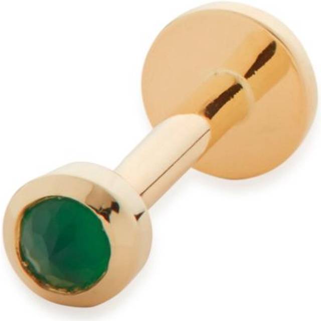 Monica Vinader - 9K yellow gold Mini Gem onyx earring - women - Onyx/9kt Yellow Gold - One Size