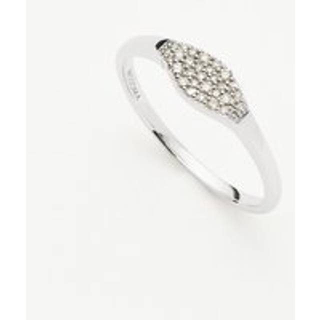 Fine Diamond Signet Ring | 14ct Solid White Gold/Diamond