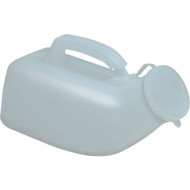 Portable Male Urinal with Carry Handle - 1 Litre Capacity - Anti Spill Lid
