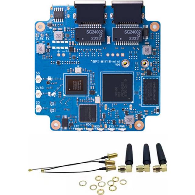 For Banana Pi -WIFI6 Mini Open Source Router TR6560+TR5220 Wifi SOC Dual Core ARM -A9 1.2GHz Smart Board