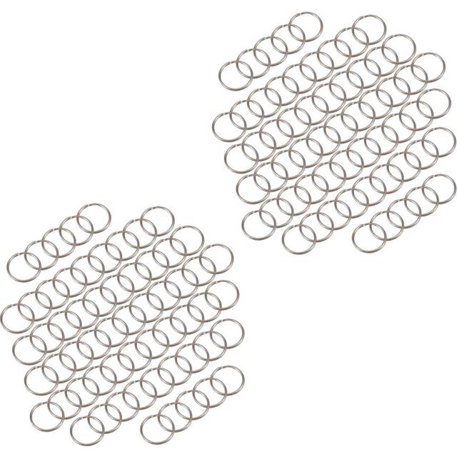 120 Pcs 20mm Outside Dia Universal Split Key Rings Keychain Holders