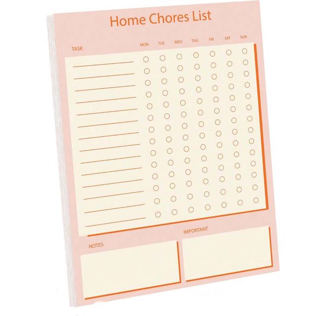 BUBU 1pc Home Chores List-Daily And Weekly Cleaning Schedule Checklist Planner And Organizer,To Keep Track Of The Cleanliness Of Your Home