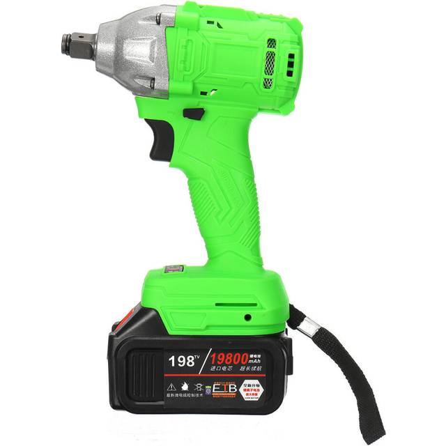 "(EU Plug) 520Nm 198TV 19800mAh Electric Cordless Impact Wrench Driver Tool 1/2"" Ratchet Drive Sockets"