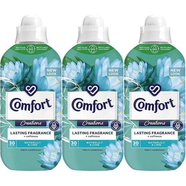 Comfort Fabric Conditioner  Waterlily & Lime 900ML Pack of 6