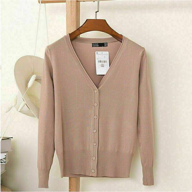 (Camel, S/UK 8) Womens Cardigan Long Sleeve Ladies Knitted Top Outwear Cardigans Plus Size 8-24