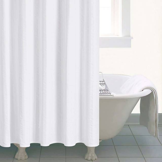 Seersucker Shower Curtain - White