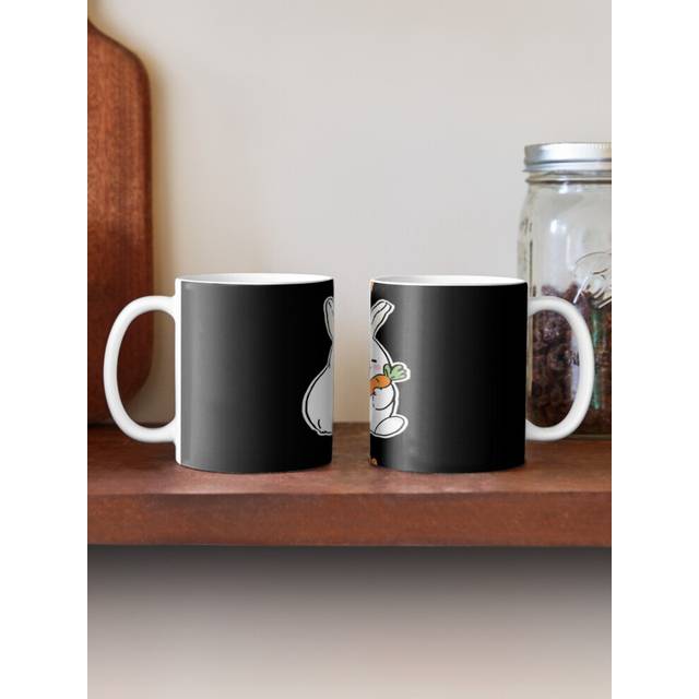 (SEVENTEEN JOSHUA BUNNY RABBIT-10915) Coffee Mugs 11oz Cute Pandas Hugging Ceramic Mug Cute Novelty Christmas Gifts