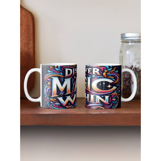 (Discover the Magic Within, typography-4686) Coffee Mugs 11oz Sol LeWitt Ceramic Mug Cute Novelty Christmas Gifts