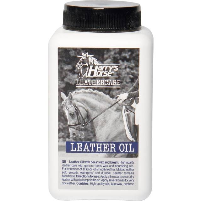 Oil for leather and beeswax with brush Harry's Horse - Blanc