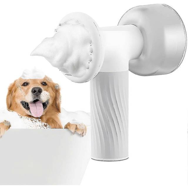 (As show, One size) Dog Bath Brush, Electric Foaming Dog Shampoo Brush With Soap Shampoo Dispenser, Bath Massager Brush For Dogs Cats