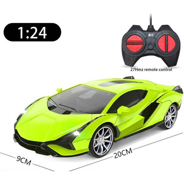 (Green) Rc Car Stunt High-Speed Drift Racing Electric Toys Car For Kids Boy Fast With Led Light 2.4g Radio Remote