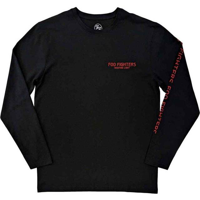 (S, Black) Foo Fighters Wasting Light Long Sleeve T Shirt