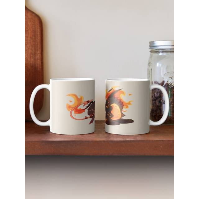 (Helluva Boss Striker-10034) Coffee Mugs 11oz Retro Anime Cartoon Kawaii y2k 80s Trendy Flower T-shirt Ceramic Mug Cute Novelty Christmas Gifts