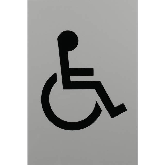 Amarylis Disabled Sign 100Mm X 150Mm - Wine Red