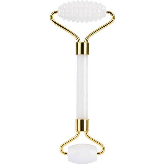 (a-Type D) White Jade Face Massage Roller Gouache Scraper Guasha Massager For Face Natural Gouache Stone Body Facial Jade Roller Massager