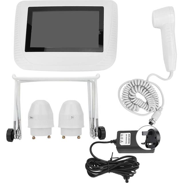 5 Inch Rechargeable Scalp Hair Follicle Oil Moisture Magnifying Detector Analyzer Skin Pigment Tester 100-240vuk Plug