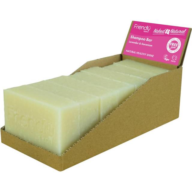 - Naked & Natural Lavender & Geranium Shampoo Bar (7 x 95g), Nourishing, Moisturising, Healthy Shine, Plant-Based, Cruelty-Free, Made By Hand, No SLS