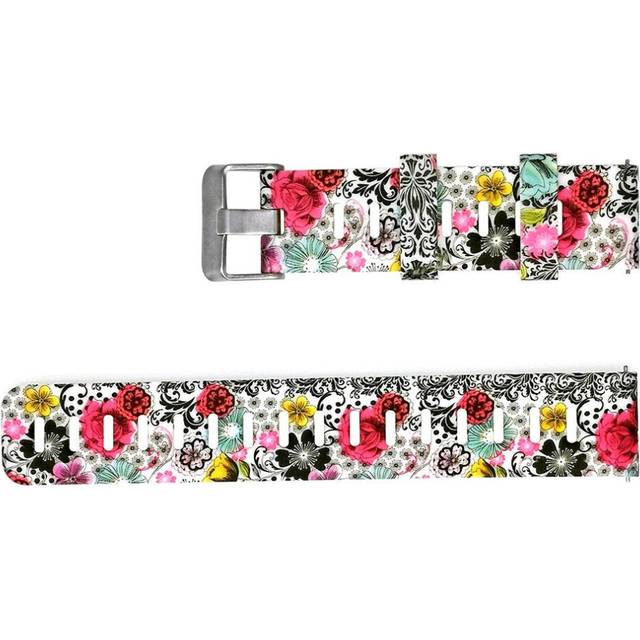 (NO.2) 20mm Personalized Painted Silicone Watch Strap Watch Band