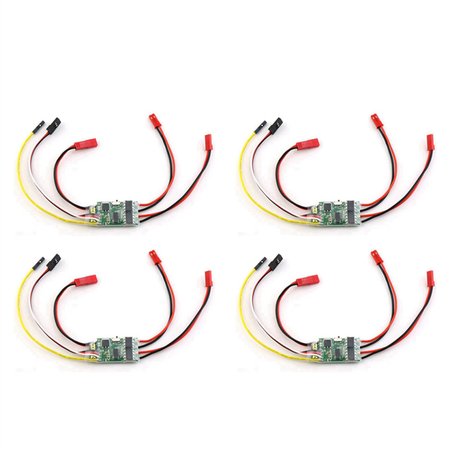4X Two-Way Bidirectional 5A ESC Brushed Speed Controller Dual Way 2S-3S Lipo for RC Model Car Boat Tank Spare Parts