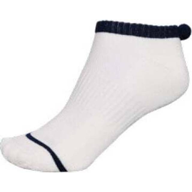 FootJoy ProDry Pom Pom LADIES Golf Socks - 6 Pairs - White/Navy