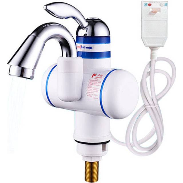 (Under the Influent) 3 Seconds Instant Electric Shower Water Heater Tankless Faucet Bathroo Wate
