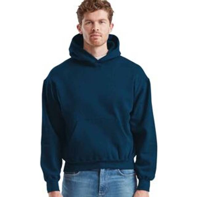 (XL, Mountain Blue) Fruit of the Loom Mens Supercotton Cotton Hoodie
