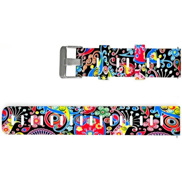 (NO.7) 20mm Personalized Painted Silicone Watch Strap Watch Band