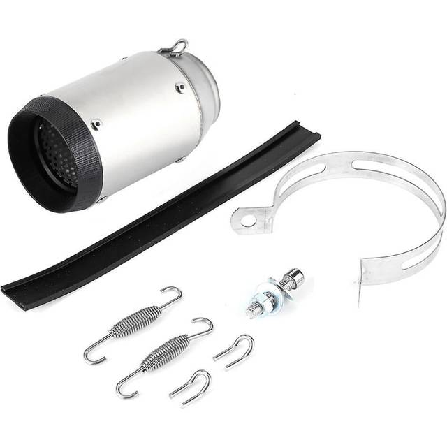 60mm/2.36in Universal Motorcycle Round Tail Exhaust Pipe Fit For Kawasaki Z900z1000ninja250 400
