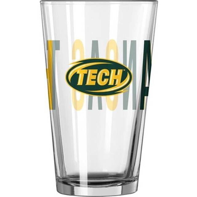 Logo Brands 673-G16P-4 Arkansas Tech 16 oz Overtime Pint Glass