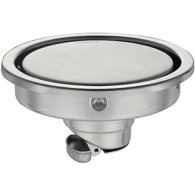 (As show, One size) Floor Drain 304 Stainless Steel Bathroom Floor Drain Round Grate Smell Proof For Shower Room
