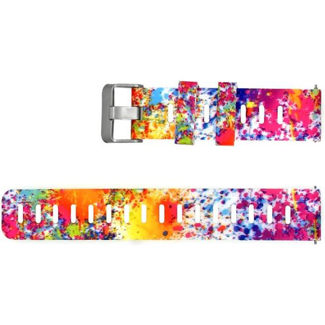 (NO.3) 20mm Personalized Painted Silicone Watch Strap Watch Band