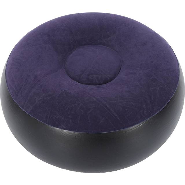 Portable Outdoor Camping Chair Inflatable Flocking Stool Footrest for Home Office Travel