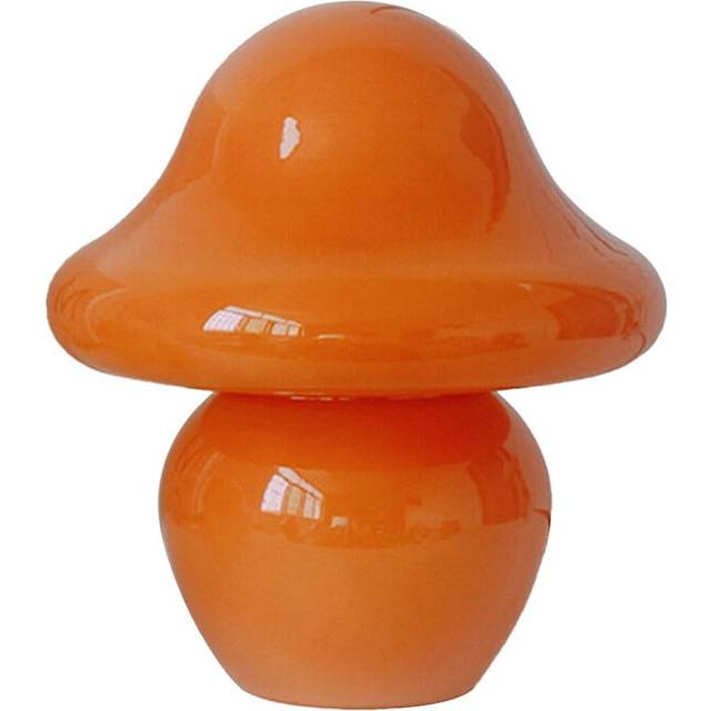 (orange, One size) Discount 50% Korean Ancient Style Mushroom Lamp Ins Cute Atmosphere Lamp Handmade Glass Bedside Lamp Bedroom Lamp Decorative Small