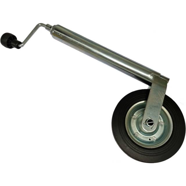Heavy Duty Caravan Jockey Wheel 48MM (Trailer Metal Rim Wind Handle)