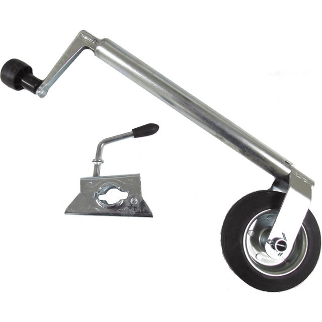 Heavy Duty Caravan Jockey Wheel 35MM (Lightweight Plastic Rim Trailer)