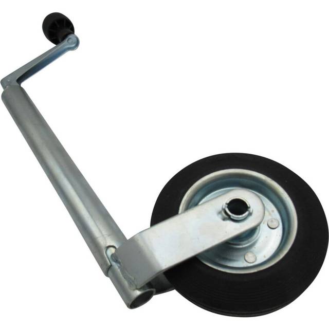 Heavy Duty Caravan Jockey Wheel 35MM (Trailer Steel Rim Wind Up)