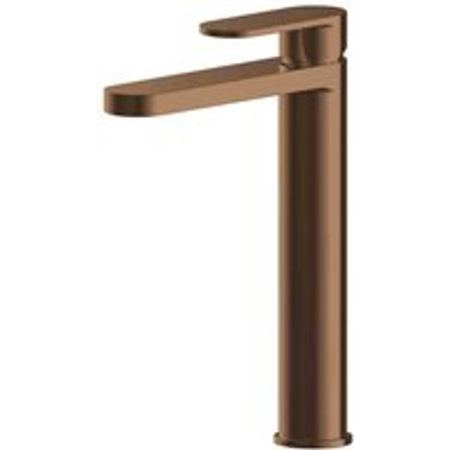 nuie Binsey High Rise Mono Basin Mixer - Brushed Bronze, Brown