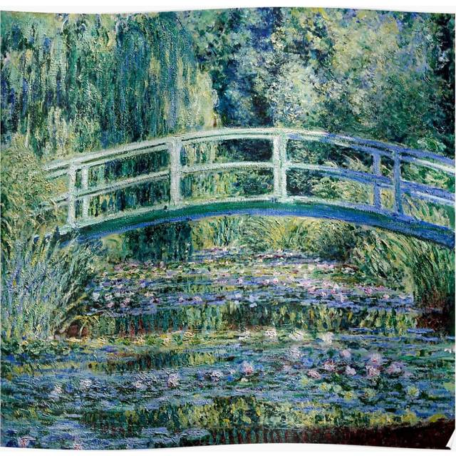 "(Claude Monet's Water Lilies and Japanese Bridge (1899)=196) Posters 16x20"" or 18x18inch Wall Art Living Room Bedroom DÃ©cor Print"